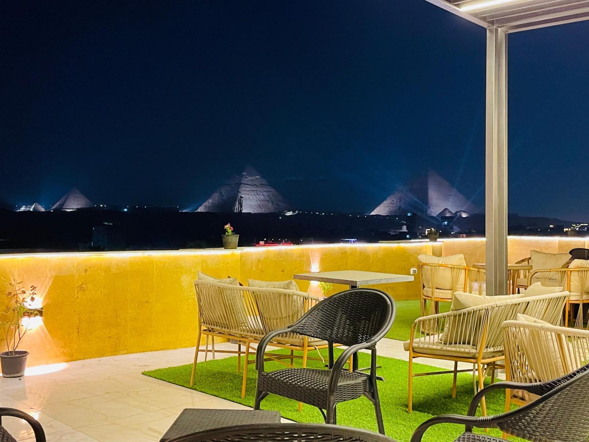 Golden Mask Pyramids Inn Kafret el-Gabal Exterior foto