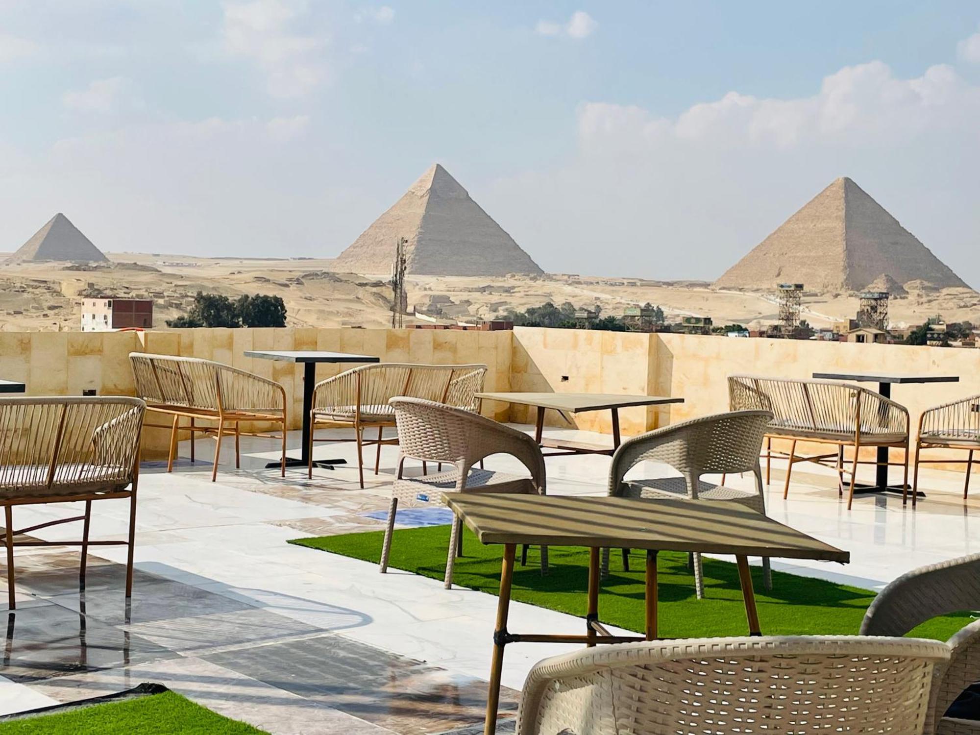 Golden Mask Pyramids Inn Kafret el-Gabal Exterior foto